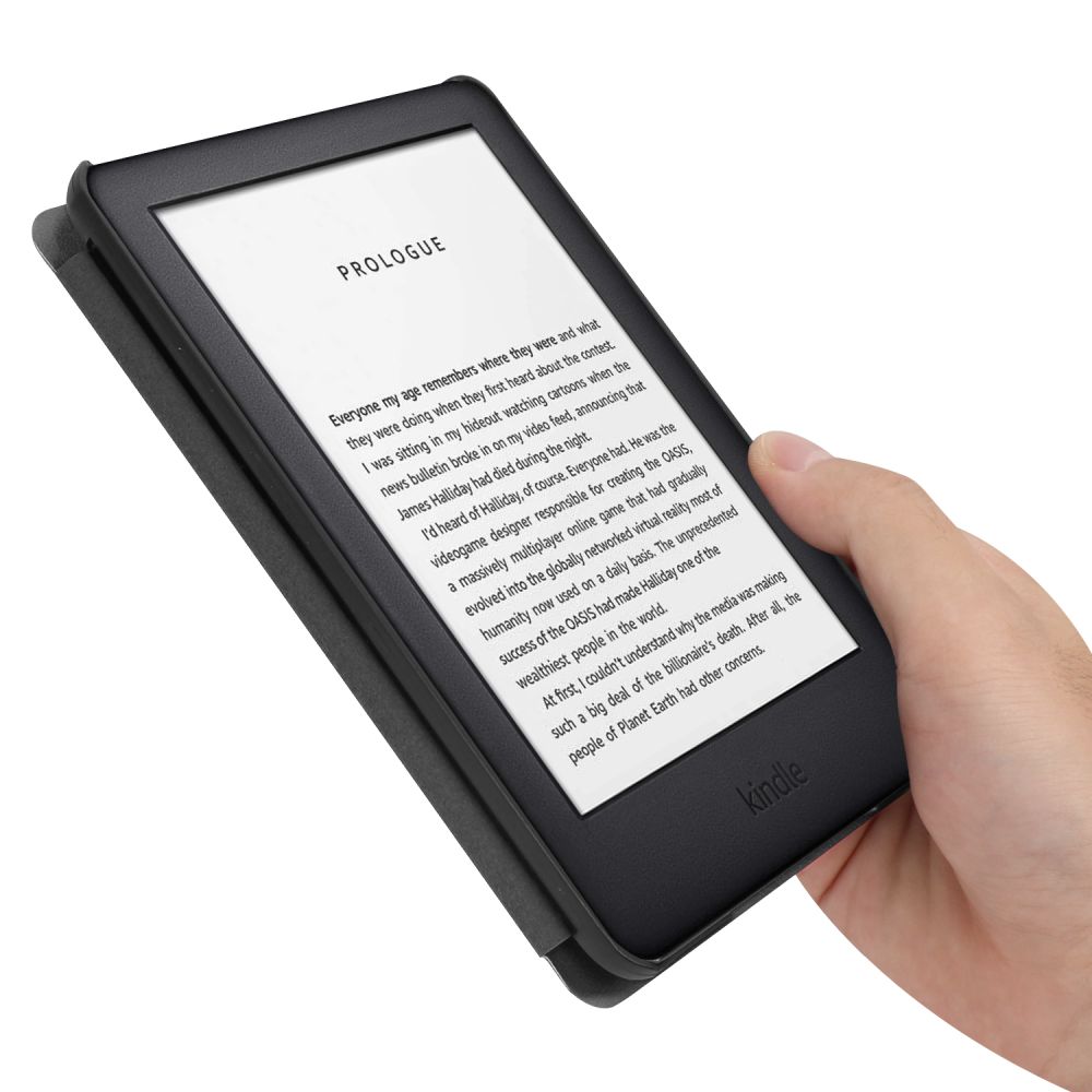 Tech-Protect SmartCase Kindle 11\" 2022 maciņš, Blue with Sakura Flowers