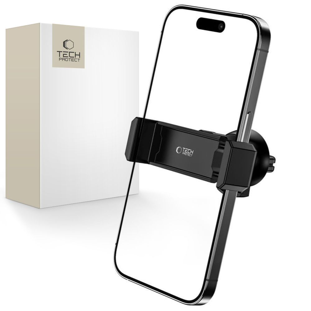 Tech-Protect V3 Mini auto telefona turētājs ventilācijas režģim, melns