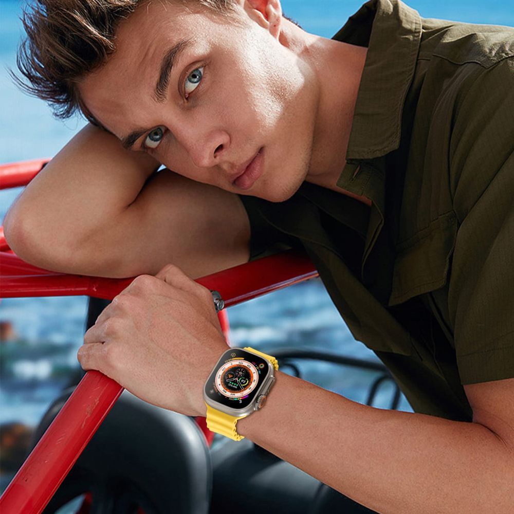 Tech-Protect Apple Watch (42/44/45/49 mm) siksniņa IconBand Pro, bēša