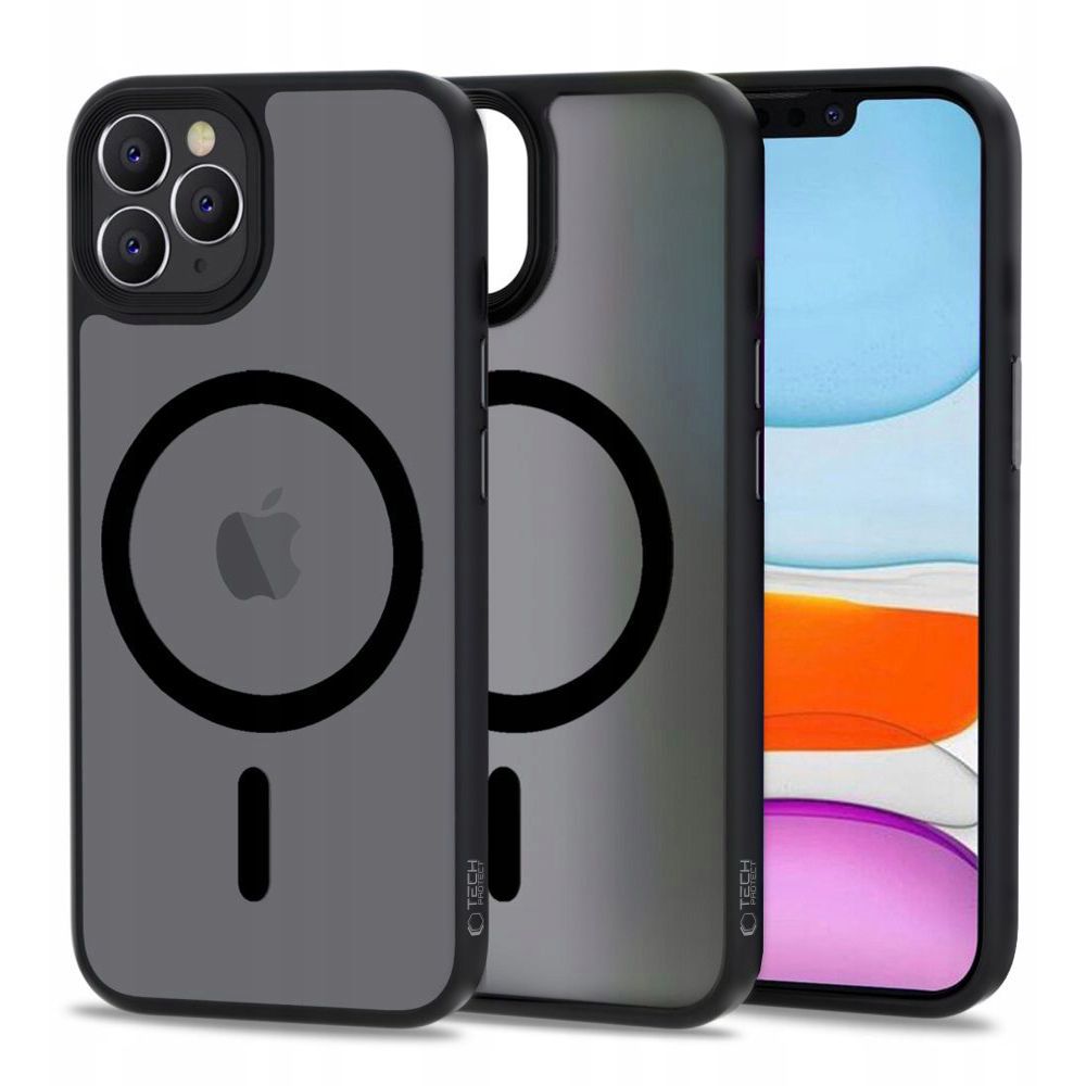 Tech-Protect MagMat MagSafe vāciņš iPhone 11 Pro, Matte Black