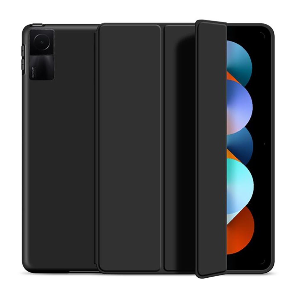 Tech-Protect SmartCase vāciņš Xiaomi Redmi Pad 10.6 planšetdatoram, Melns