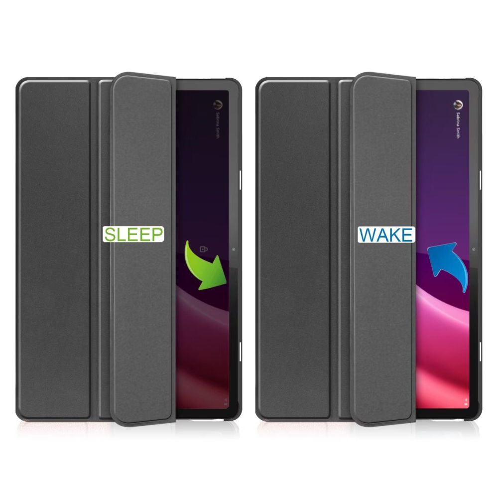 Lenovo Tab P11 Gen 2 (TB350FU) Trifold Tech-Protect SmartCase Protective Cover Case, Black | Planšetes Vāciņš...