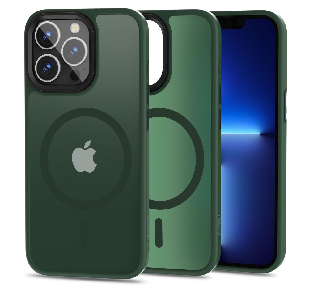 Tech-Protect MagMat MagSafe vāciņš iPhone 13 Pro, Matte Green