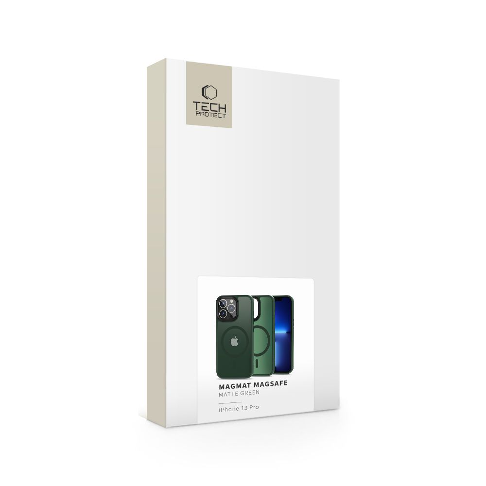 Tech-Protect MagMat MagSafe vāciņš iPhone 13 Pro, Matte Green