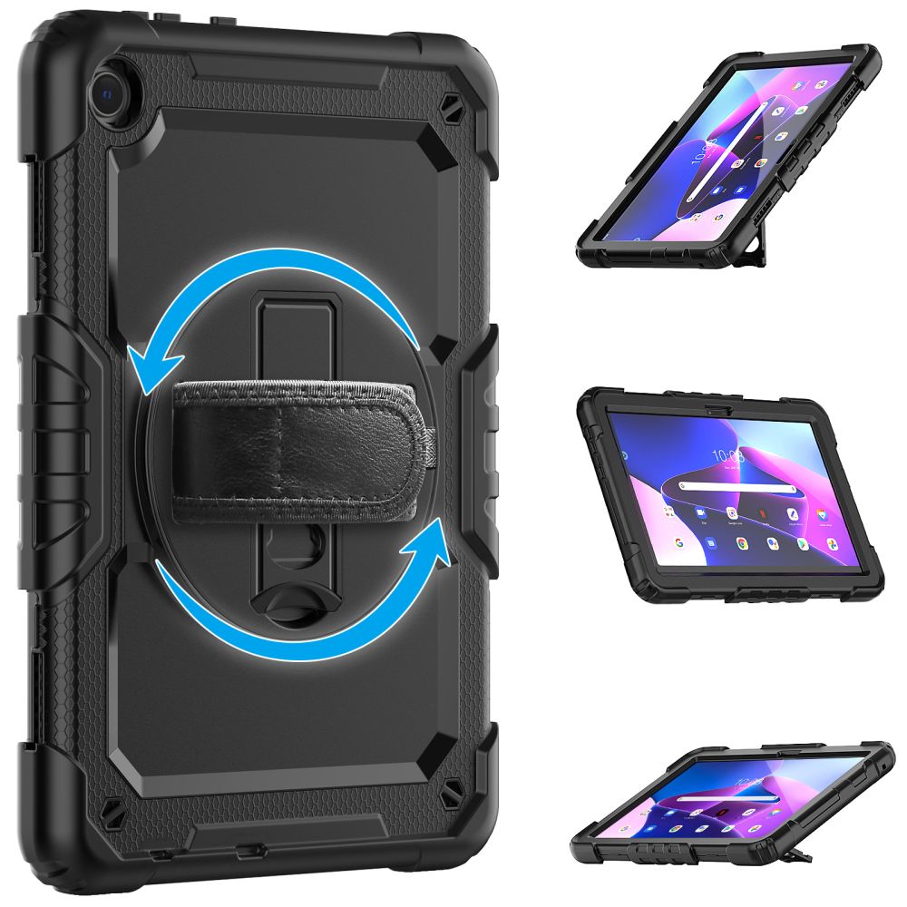 Lenovo Tab M10 (3rd Gen) (TB-328FU) Tech-Protect Solid360 Cover Case, Black | Planšetes Vāciņš Maciņš Apvalks...