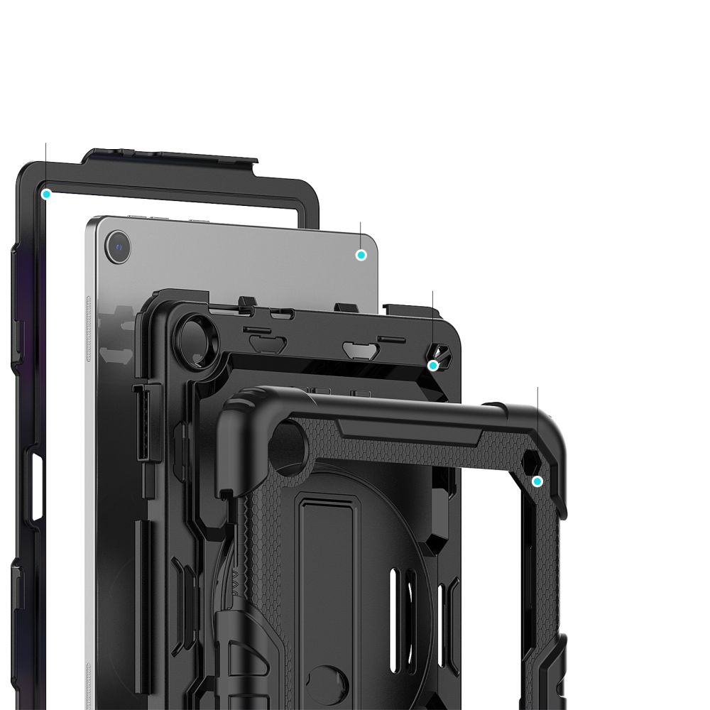 Lenovo Tab M10 (3rd Gen) (TB-328FU) Tech-Protect Solid360 Cover Case, Black | Planšetes Vāciņš Maciņš Apvalks...