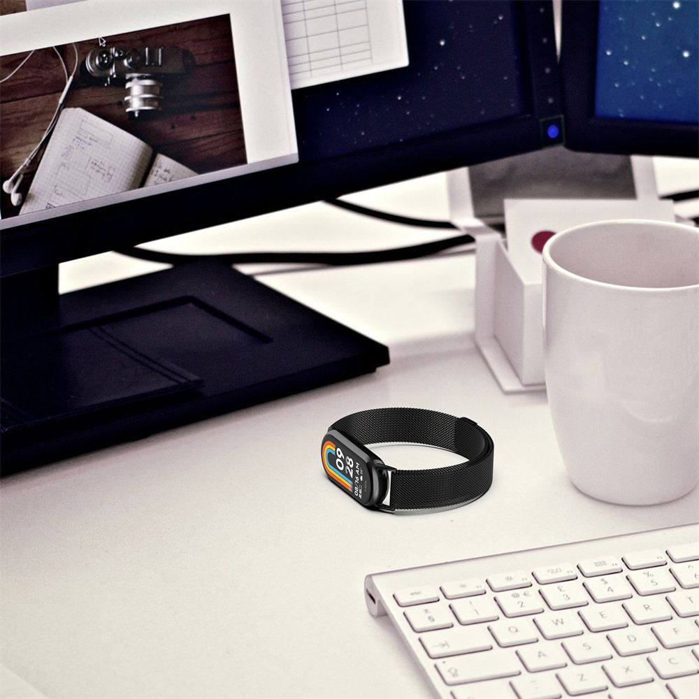 Tech-Protect Xiaomi Smart Band 8 / 8 NFC siksniņa MilaneseBand, sudraba