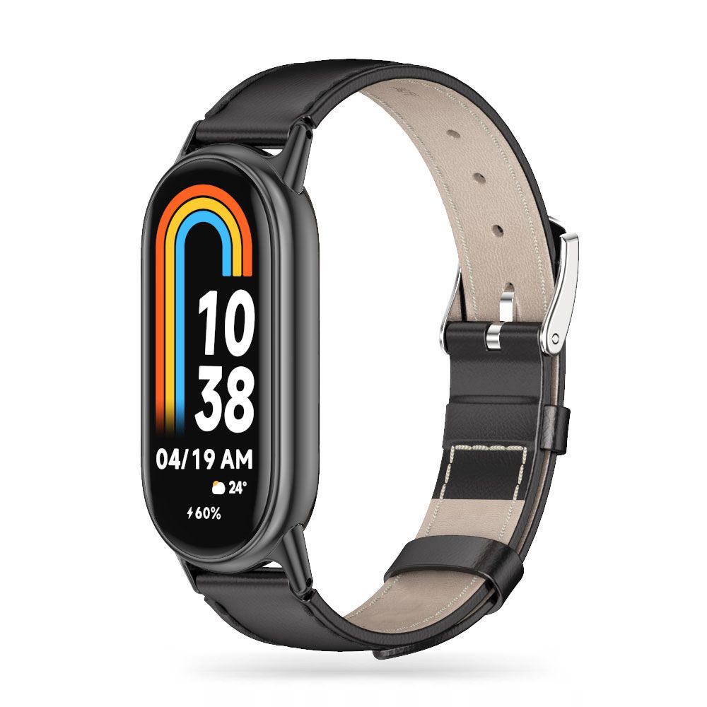 Tech-Protect Xiaomi Smart Band 8 / 8 NFC siksniņa Leatherfit, melna