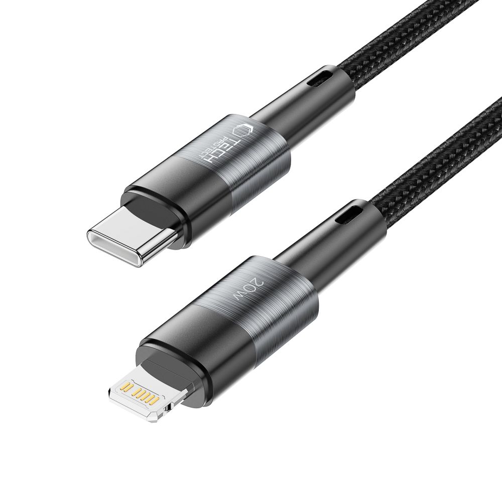 Tech-Protect UltraBoost USB-C / Lightning kabelis PD 20W 2m, pelēks