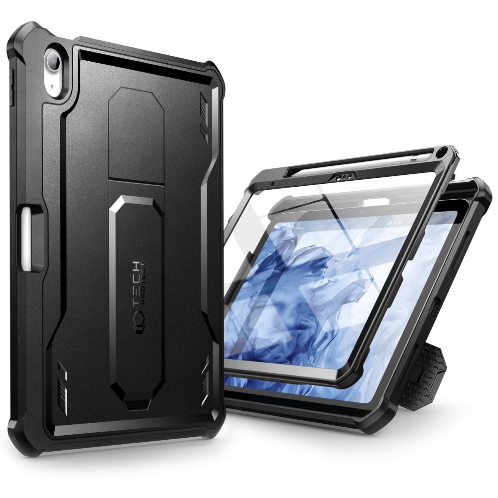 Tech-Protect iPad 10.9" 2022 vāciņš Kevlar Pro, melns
