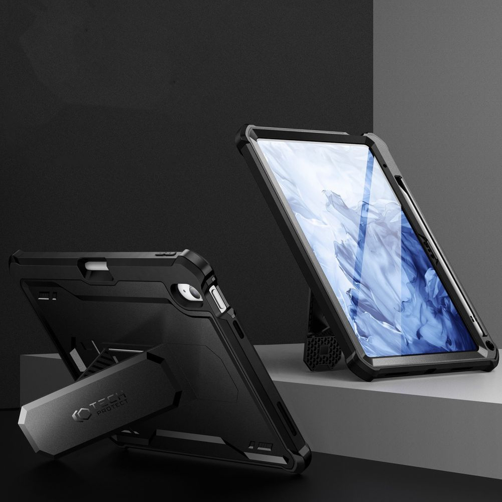 Tech-Protect iPad 10.9\" 2022 vāciņš Kevlar Pro, melns