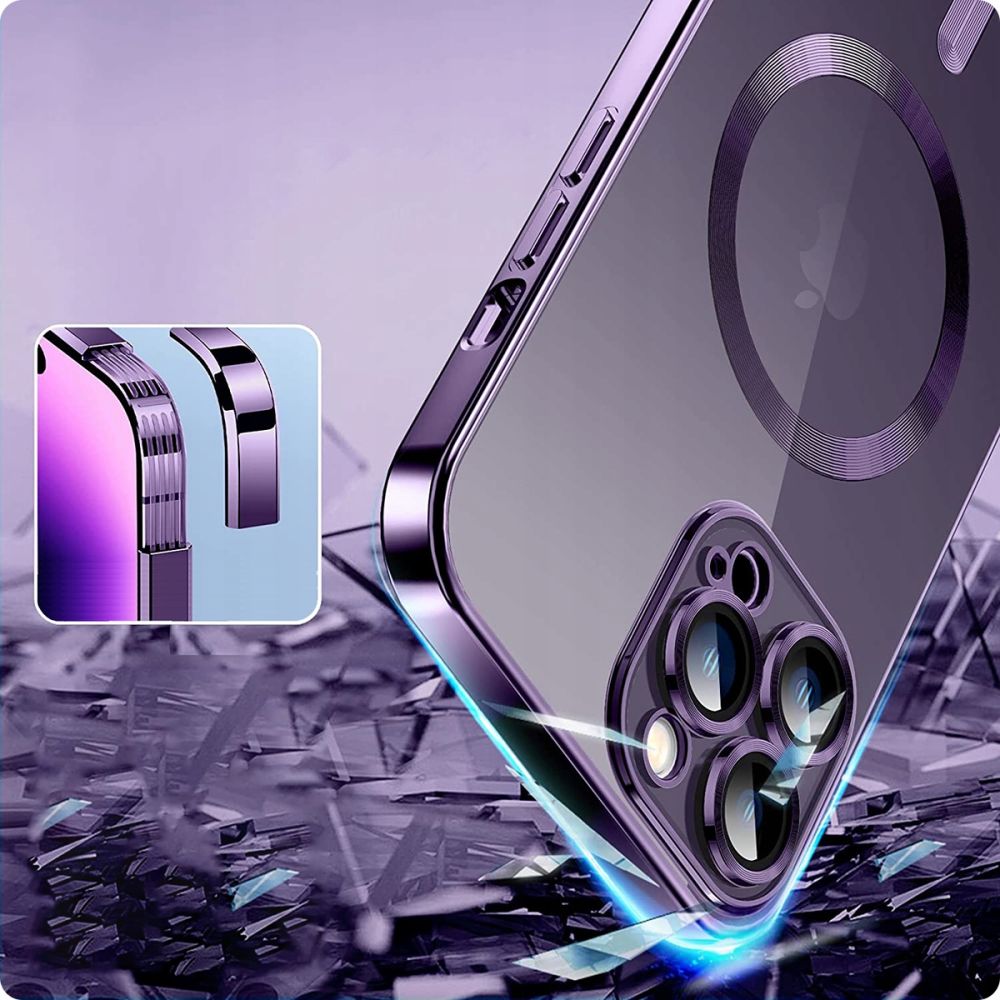Tech-Protect MagShine MagSafe vāciņš Apple iPhone 14, Purple