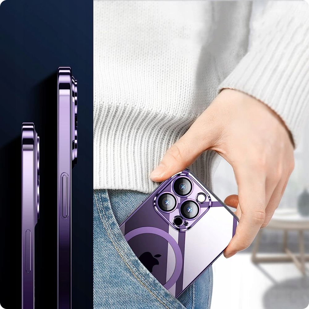 Tech-Protect MagShine MagSafe vāciņš iPhone 14 Pro, violets