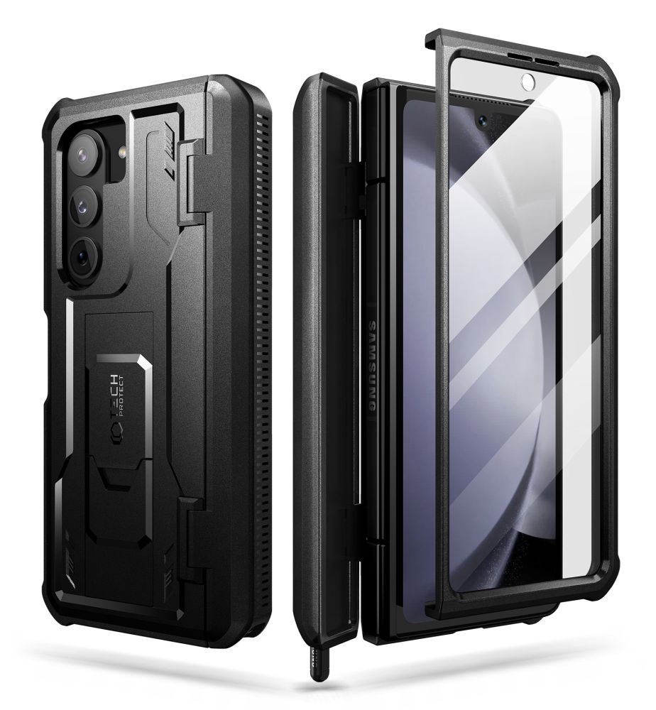 Tech-Protect Samsung Galaxy Z Fold 5 vāciņš Kevlar Pro Pen, melns