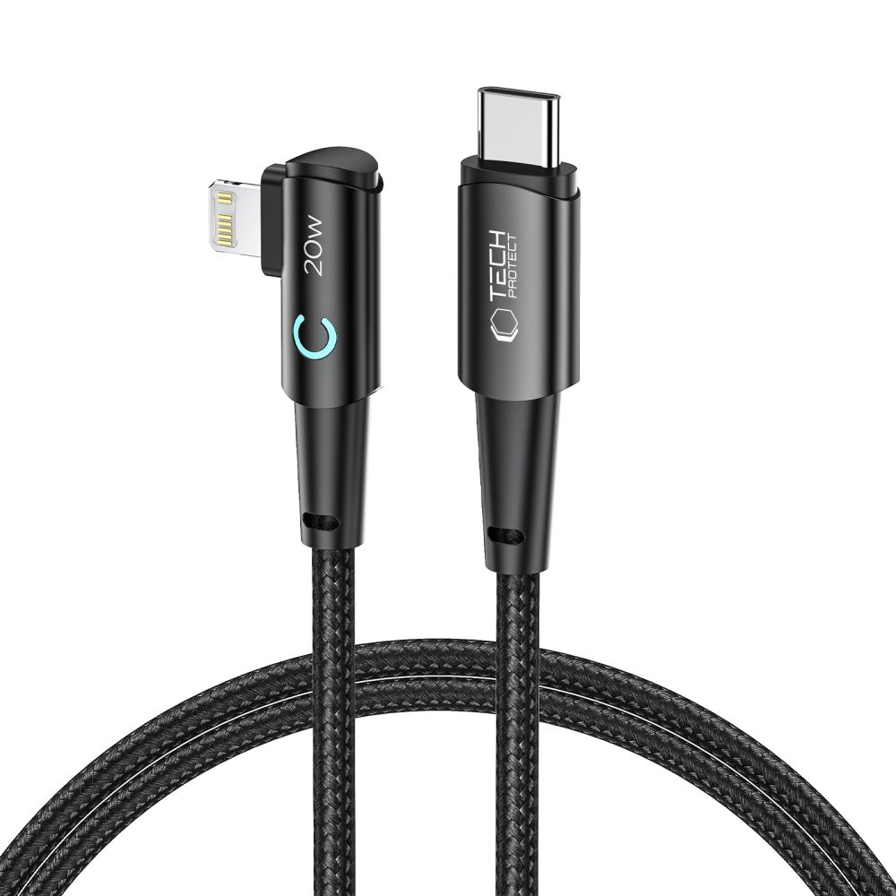 Tech-Protect UltraBoost L Lightning / USB-C kabelis PD 20W 3A 1m, pelēks