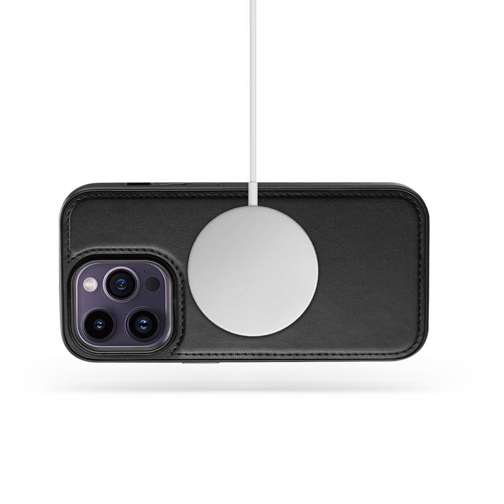Tech-Protect Wallet MagSafe atverams vāciņš iPhone 15 Melns