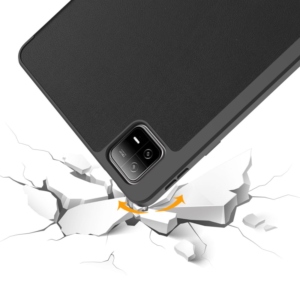 Tech-Protect Xiaomi Pad 6 / 6 Pro atverams vāciņš maciņš grāmatiņa SC Pen, melns