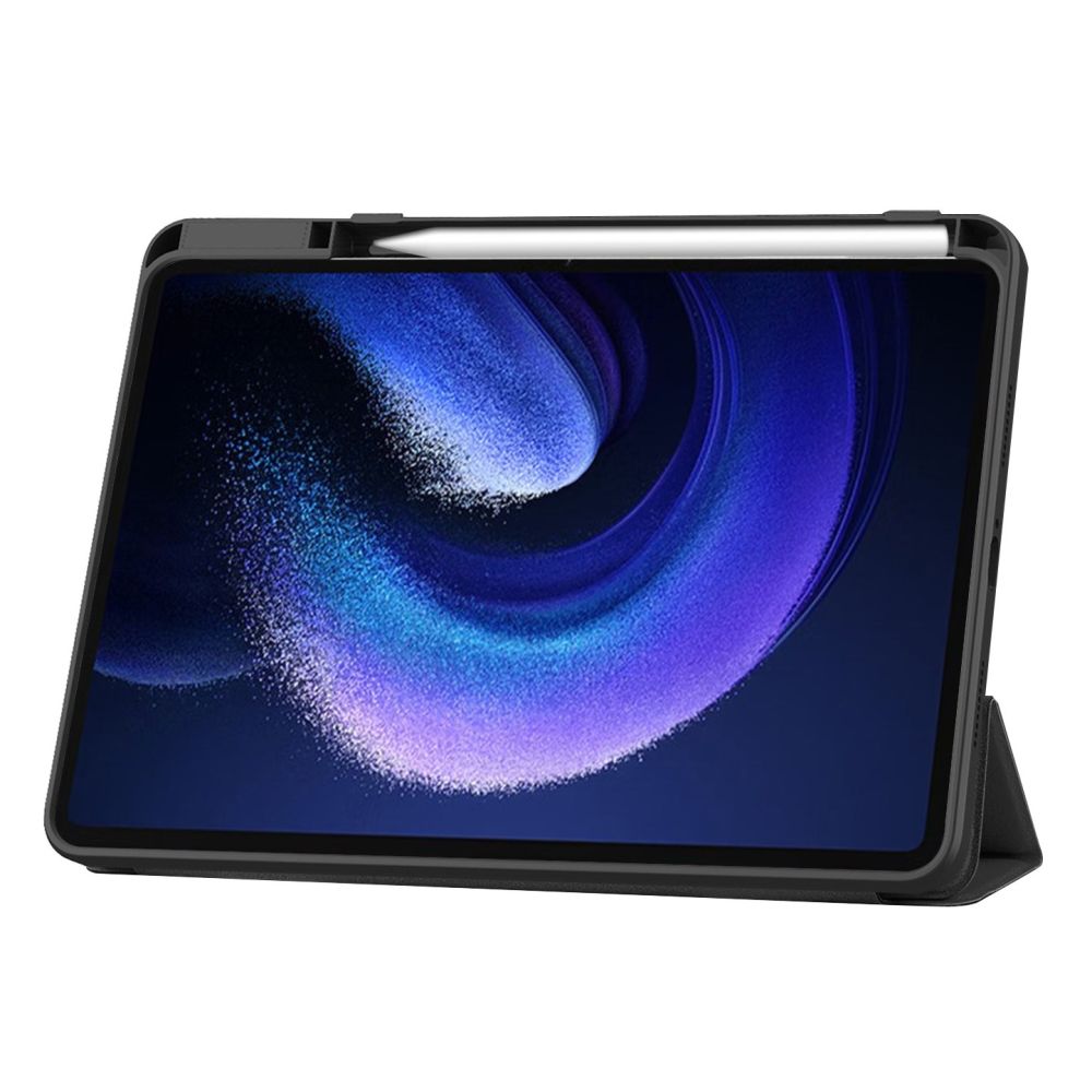 Tech-Protect Xiaomi Pad 6 / 6 Pro atverams vāciņš maciņš grāmatiņa SC Pen, melns