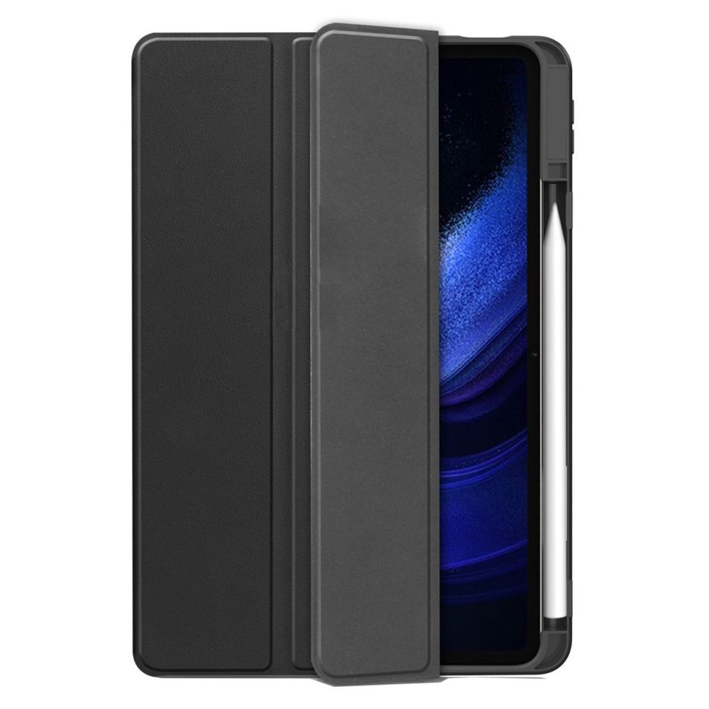 Tech-Protect Xiaomi Pad 6 / 6 Pro atverams vāciņš maciņš grāmatiņa SC Pen, melns