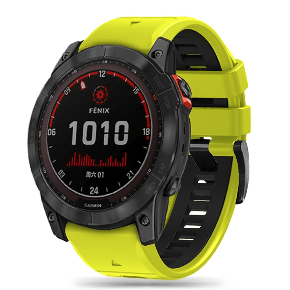 Tech-Protect IconBand Pro siksniņa Garmin Fenix 3 / 5X / 6X / 7X, melna / zaļa
