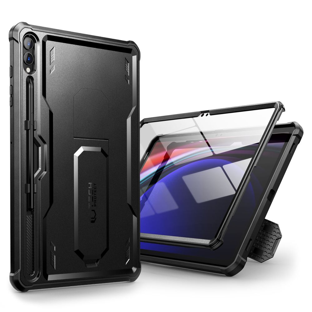 Tech-Protect Samsung Galaxy Tab S9+ 12.4" vāciņš Kevlar Pro, melns
