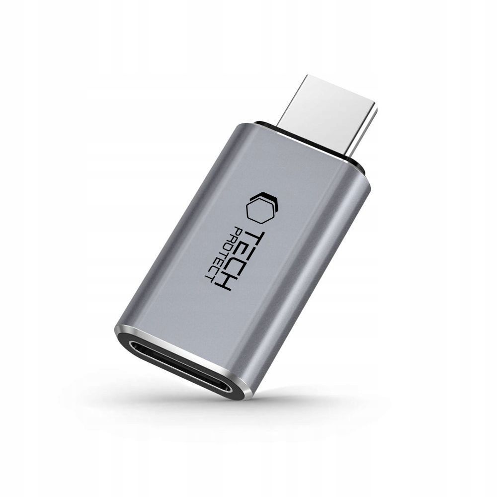 Tech-Protect UltraBoost USB-C (M) / Lightning (F) adapteris, pelēks