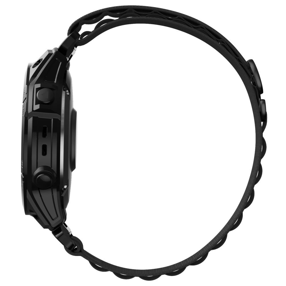 Tech-Protect Nylon Pro siksniņa Garmin Fenix 3 / 5X / 6X / 7X, melna