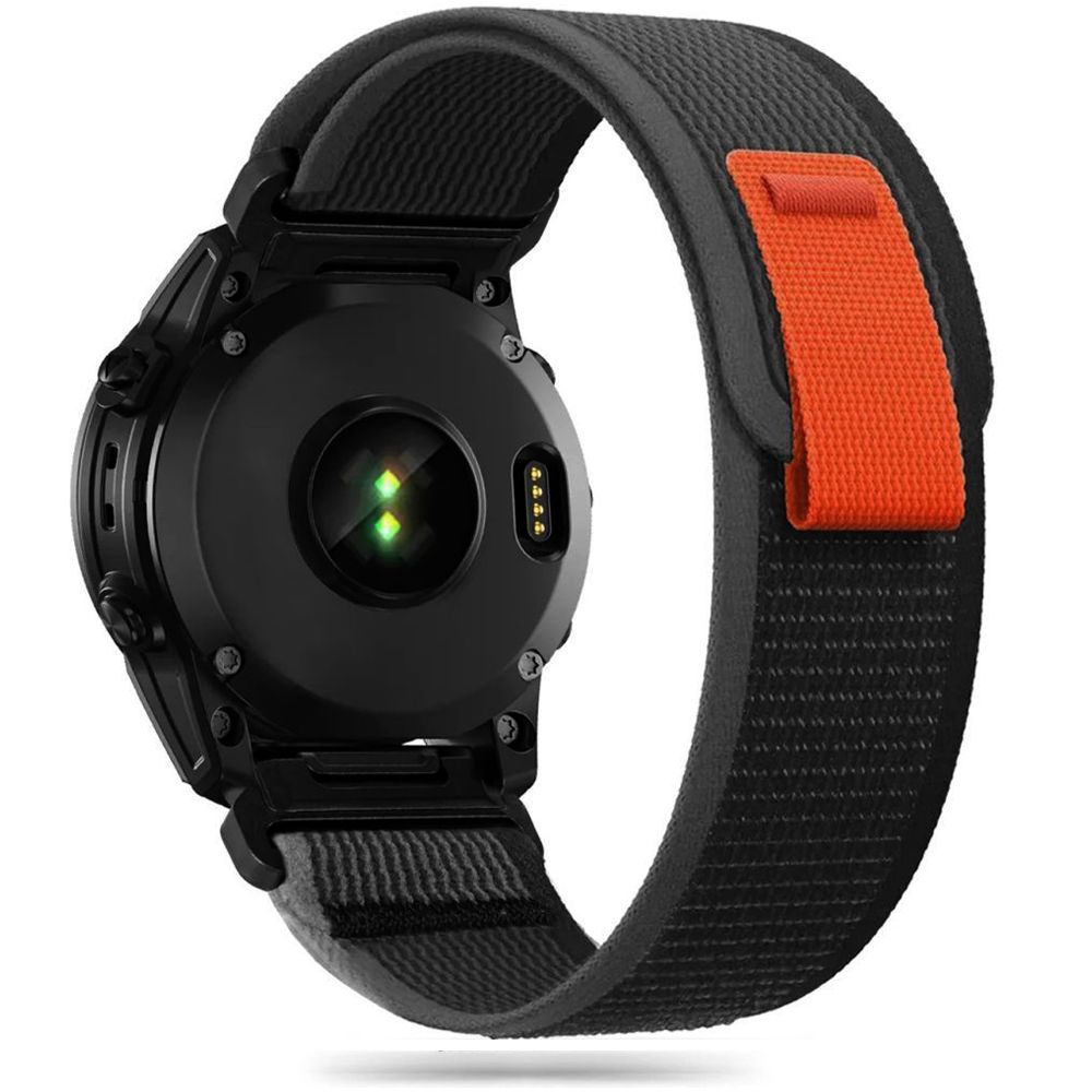 Tech-Protect siksniņa Garmin Fenix 5 / 6 / 6 Pro / 7, melna/oranža