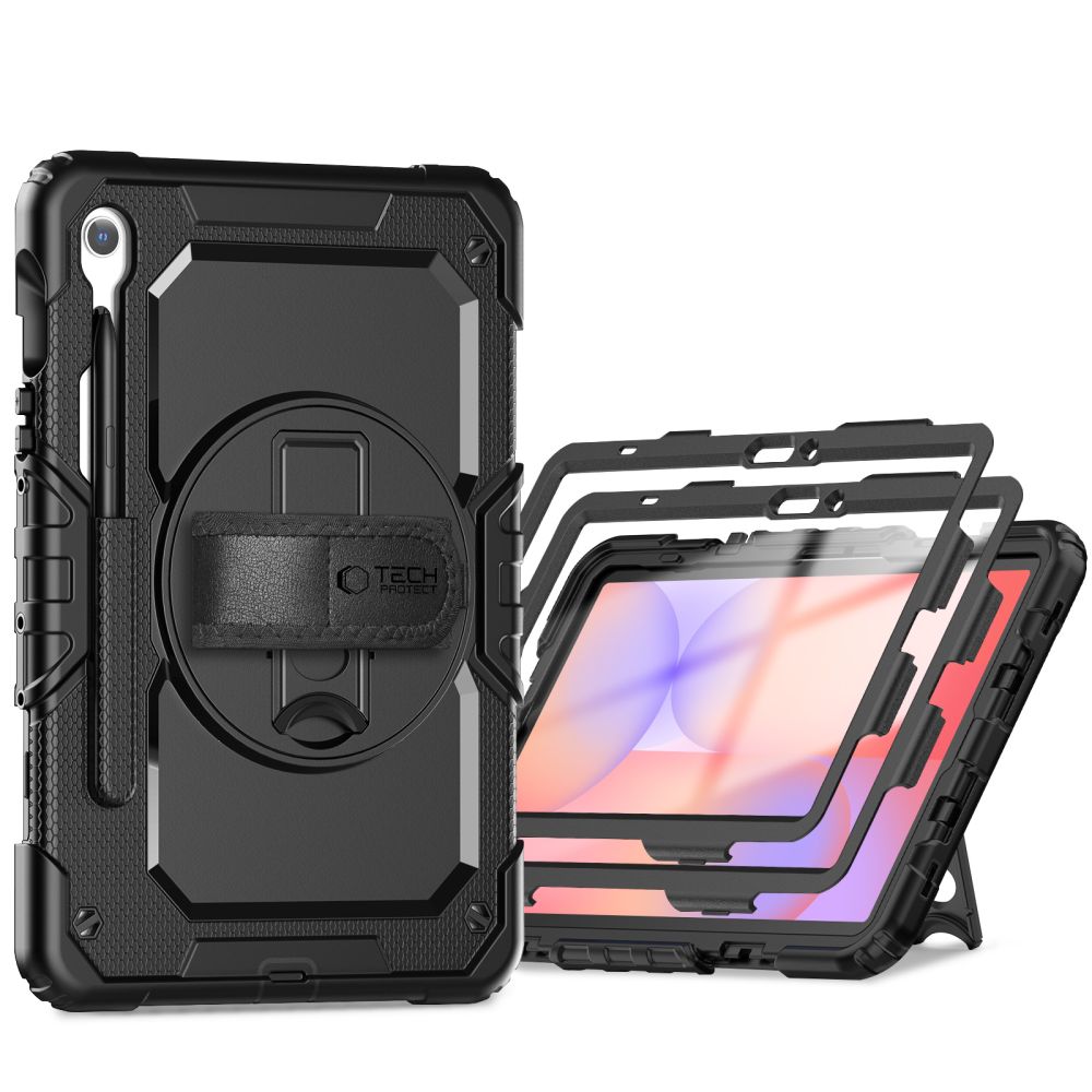 Tech-Protect Solid360 vāciņš Samsung Galaxy Tab S9 FE 10.9\", melns