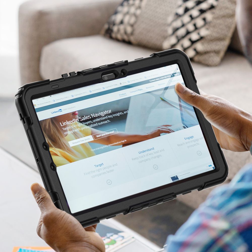 Tech-Protect Solid360 vāciņš Samsung Galaxy Tab S9 FE 10.9\", melns