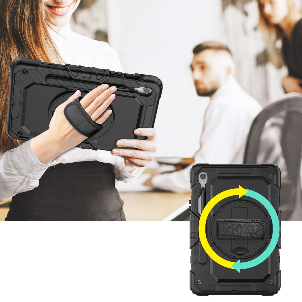 Tech-Protect Solid360 vāciņš Samsung Galaxy Tab S9 FE 10.9\", melns