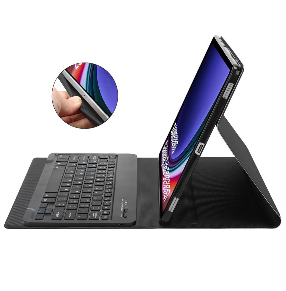 Tech-Protect SC Pen klaviatūras vāciņš Galaxy Tab S9 FE 10.9\" melns