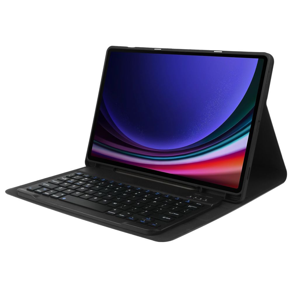 Tech-Protect SC Pen tastatūras vāciņš Galaxy Tab S9 FE+ 12.4\" melns