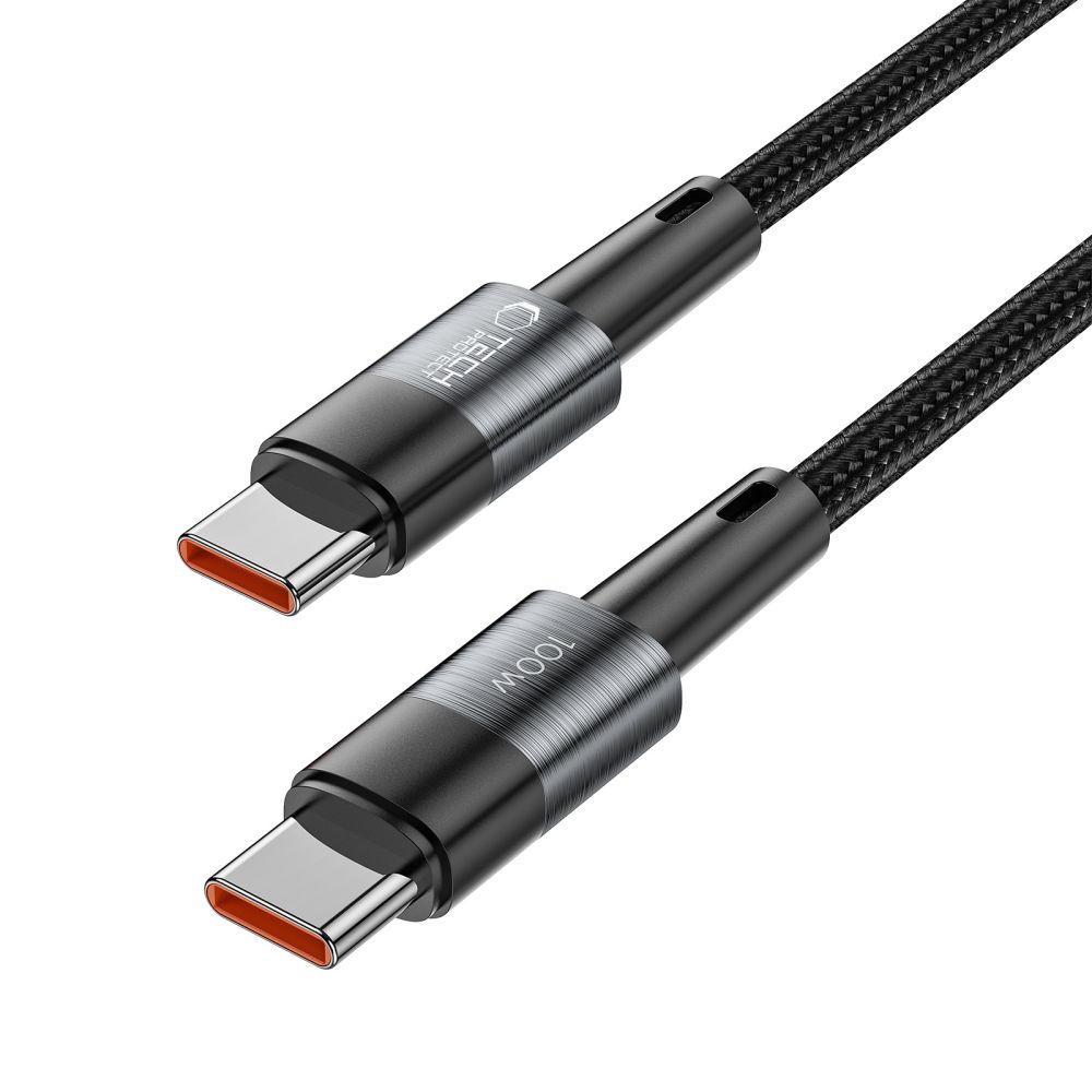 Tech-Protect UltraBoost USB-C / USB-C PD kabelis 100W 5A 0.25m, pelēks