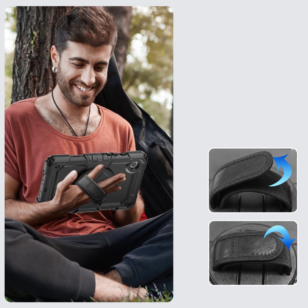 Tech-Protect Solid360 vāciņš Samsung Galaxy Tab A9+ 11.0, melns