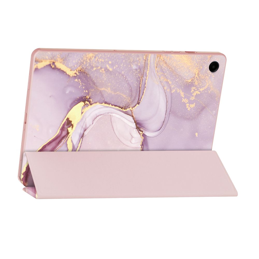 Samsung Galaxy Tab A9+ Plus (SM-X210, X215, X216B) Trifold Tech-Protect SmartCase Protective Cover Case, Pink Marble |...