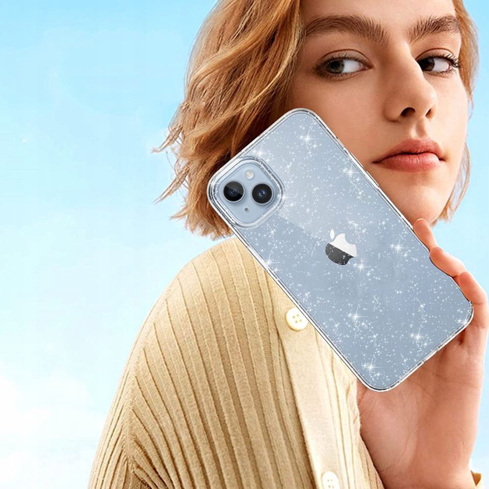 Tech-Protect Samsung Galaxy S23 FE vāciņš FlexAir Hybrid, caurspīdīgs ar spīdumiem