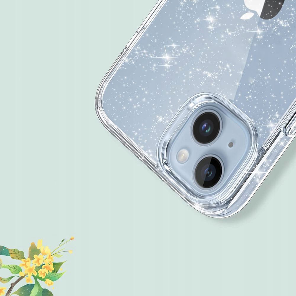 Tech-Protect Samsung Galaxy S23 FE vāciņš FlexAir Hybrid, caurspīdīgs ar spīdumiem