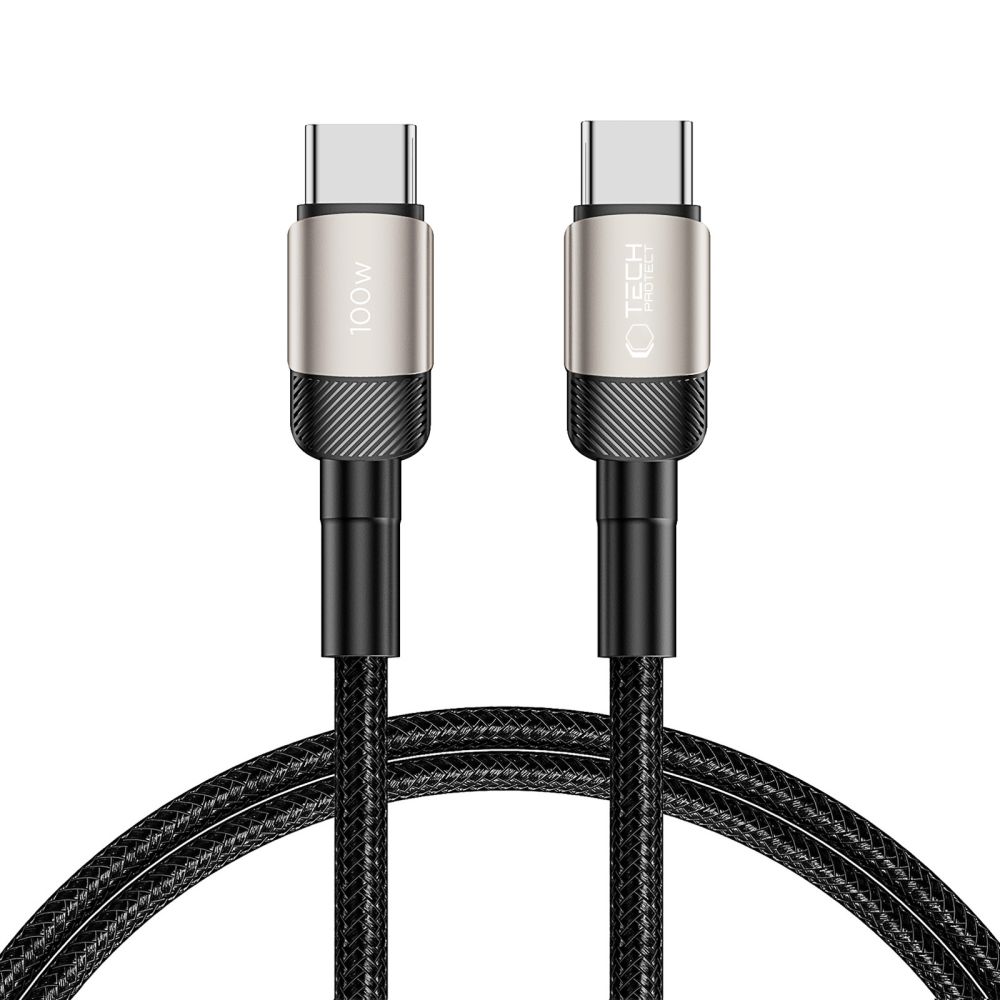 Tech-Protect UltraBoost Evo USB-C / USB-C PD kabelis 100W 1m, titāna