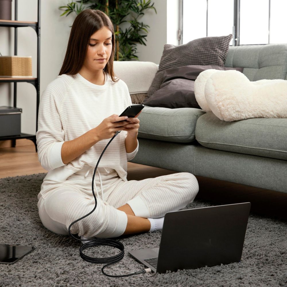 Tech-Protect UltraBoost Evo USB-C / USB-C PD kabelis 100W 1m, titāna