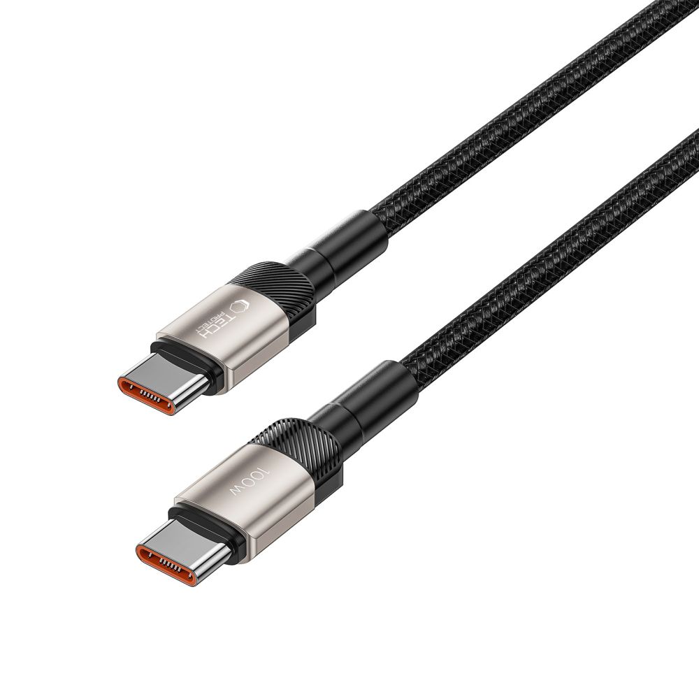 Tech-Protect UltraBoost Evo USB-C / USB-C PD kabelis 100W 1m, titāna