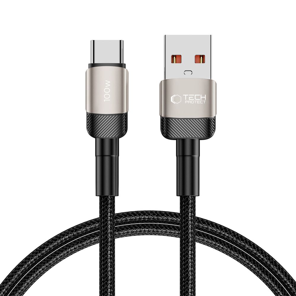 Tech-Protect UltraBoost Evo USB-C / USB-A kabelis 100W 5A 1m, titāna