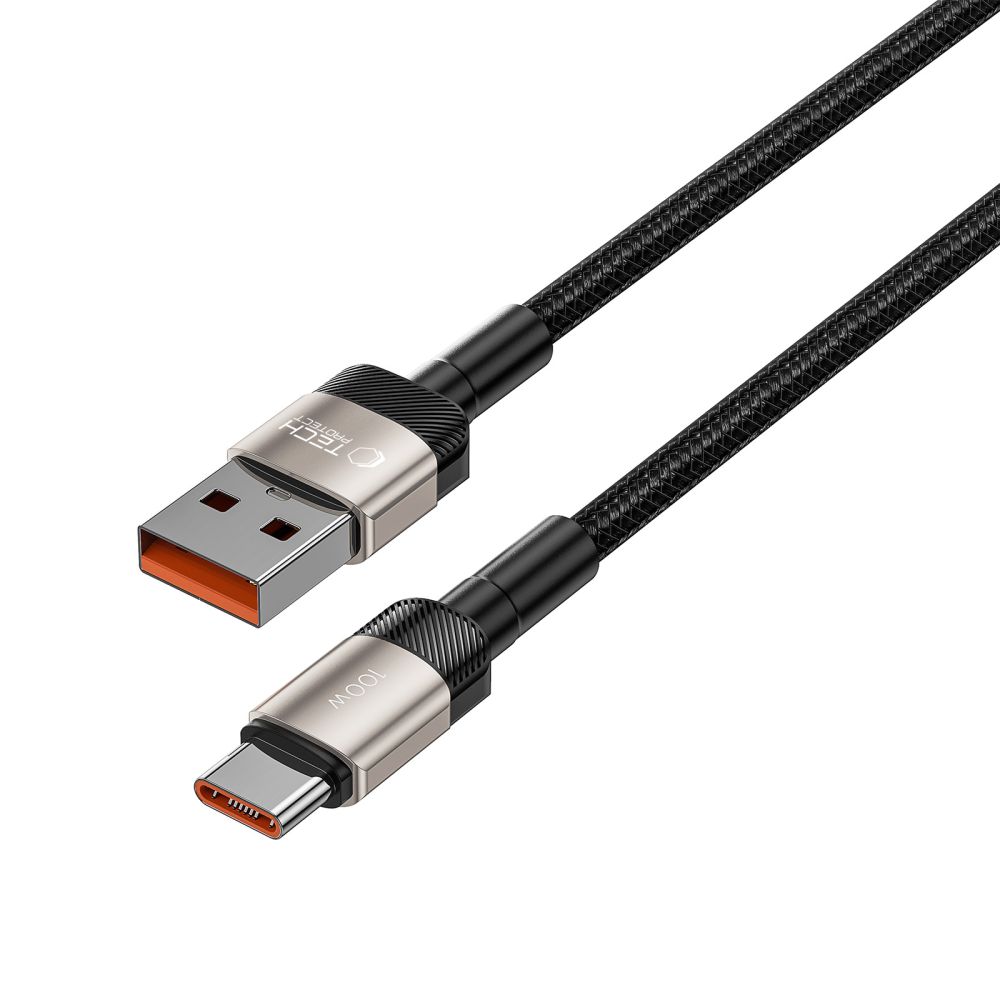 Tech-Protect UltraBoost Evo USB-C / USB-A kabelis 100W 5A 1m, titāna