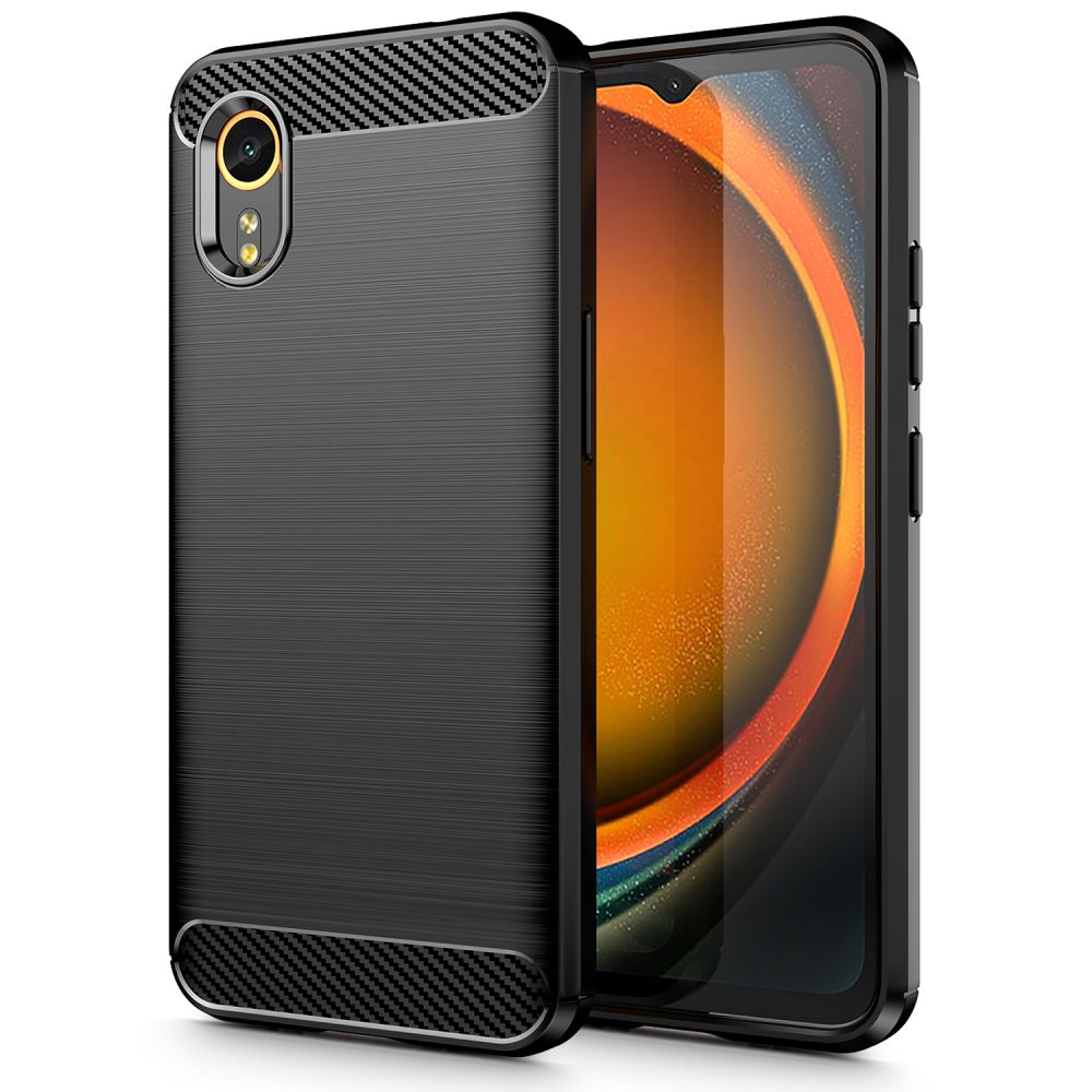 Tech-Protect TPUCarbon vāciņš Samsung Galaxy XCover 7, Melns