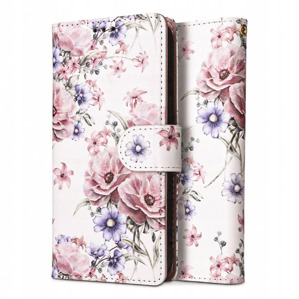 Tech-Protect atverams vāciņš maciņš Samsung Galaxy A55 5G Pink Flowers