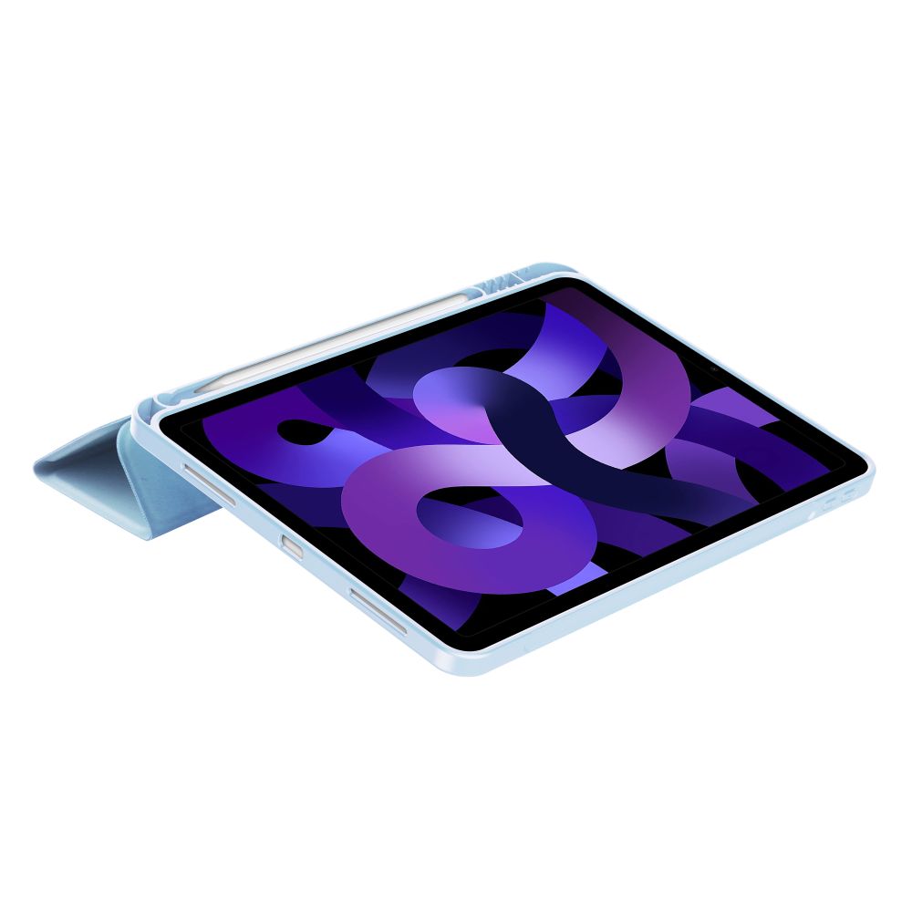 Tech-Protect iPad Air 10.9 (2020/2022) / 11 (2024) atverams vāciņš maciņš grāmatiņa SmartCase Pen, zils