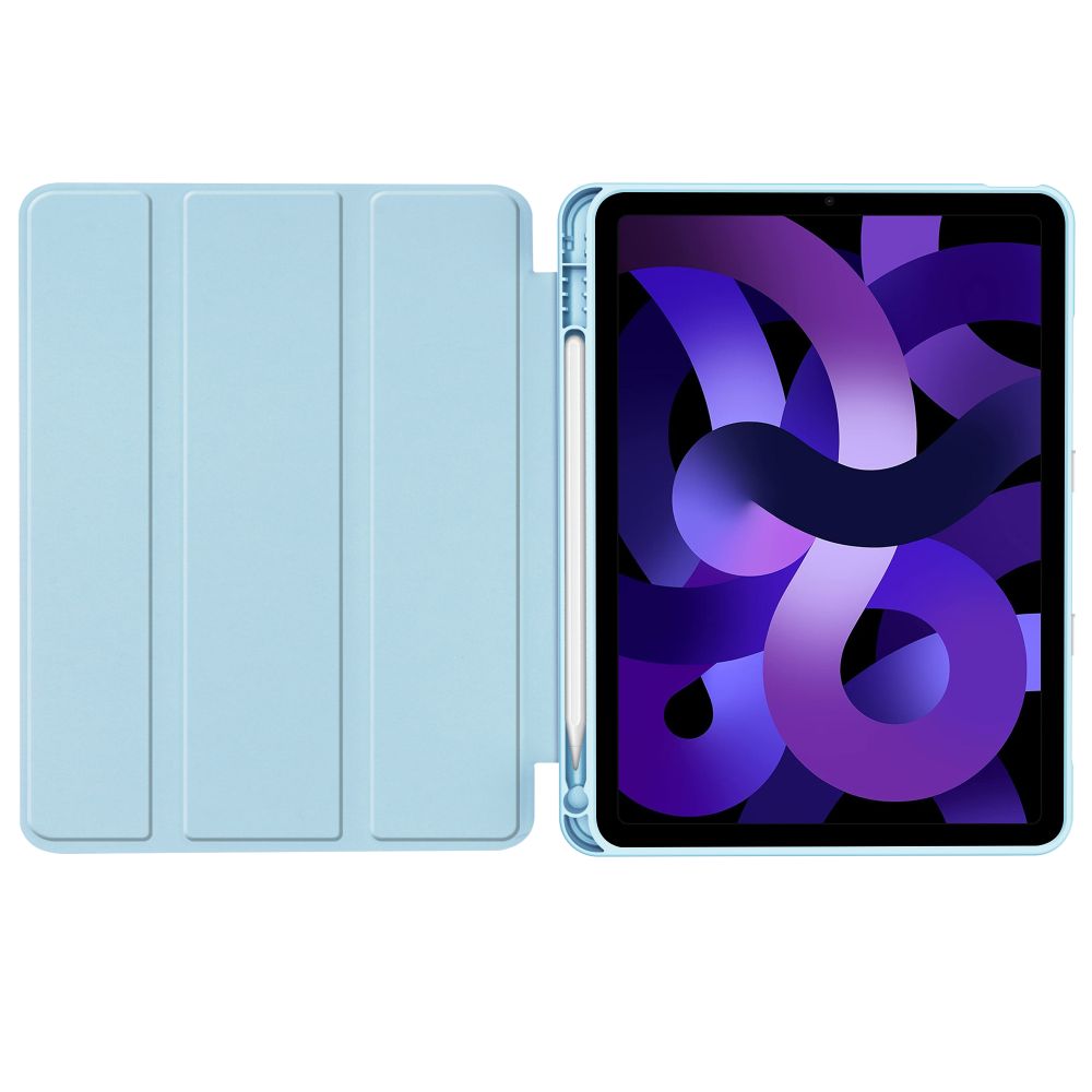 Tech-Protect iPad Air 10.9 (2020/2022) / 11 (2024) atverams vāciņš maciņš grāmatiņa SmartCase Pen, zils
