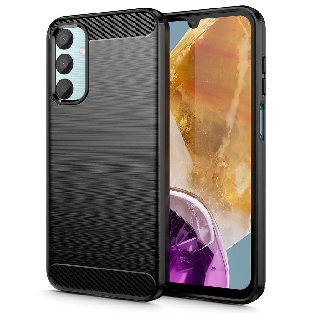 Tech-Protect Samsung Galaxy M15 5G vāciņš TPUCarbon, melns