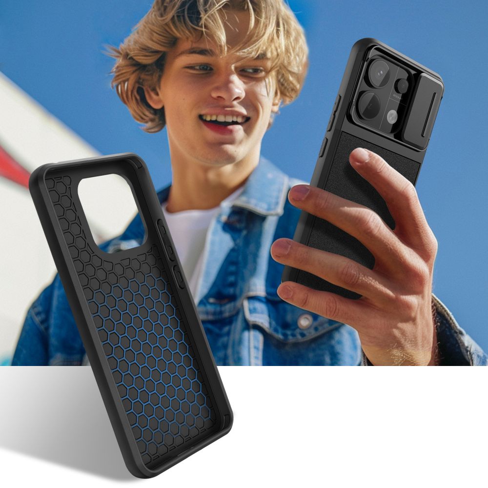 Tech-Protect Velar Cam+ vāciņš Xiaomi Redmi Note 13 Pro 5G / Poco X6 5G Melns