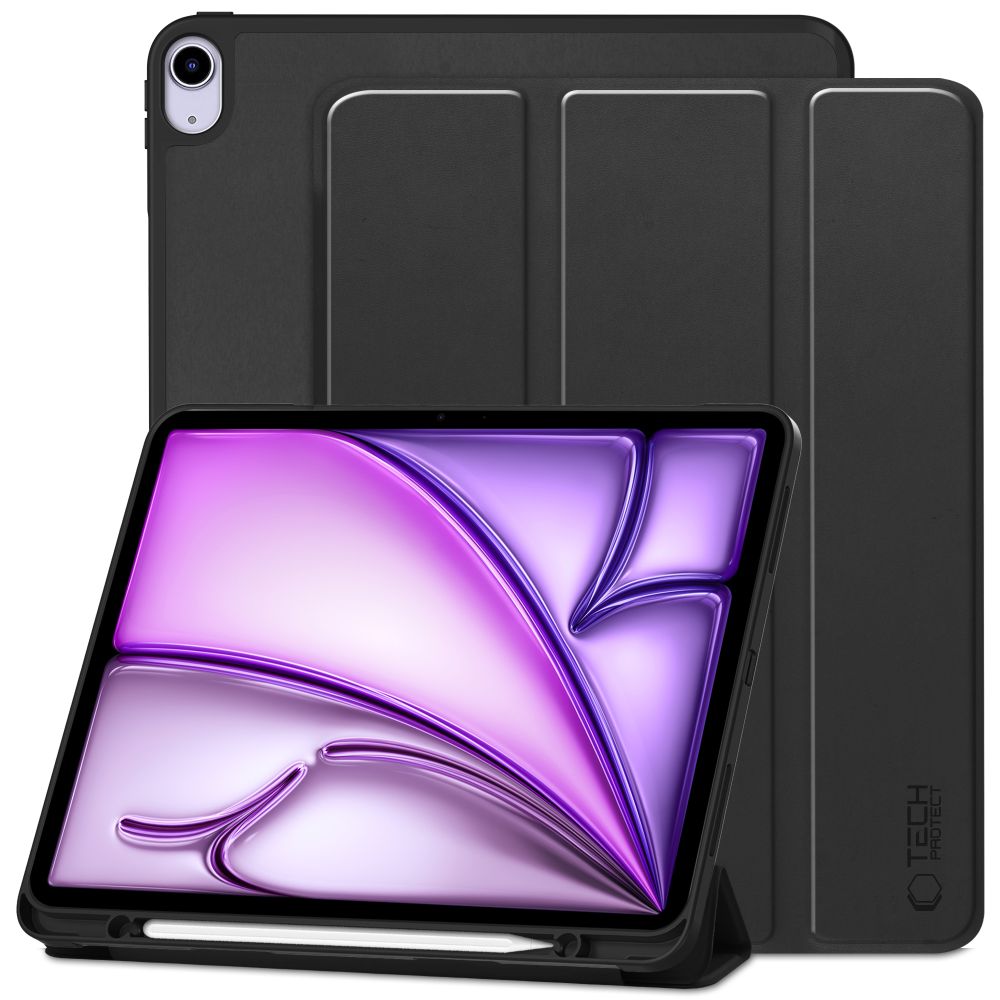 Tech-Protect SmartCase Pen vāciņš iPad Air 13" (2024-2026) - Melns
